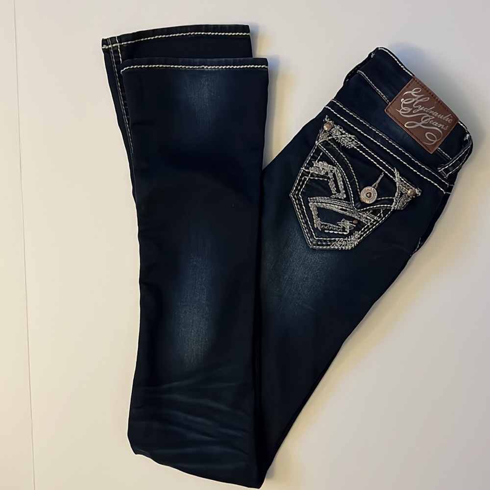 HYDRAULIC WOMEN’S LOWRISE BOOTCUT JEANS SIZE 3/4